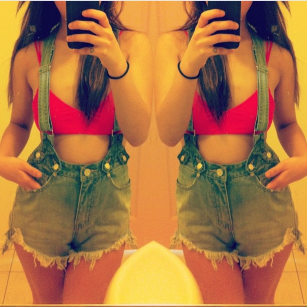 UNIF denim overalls